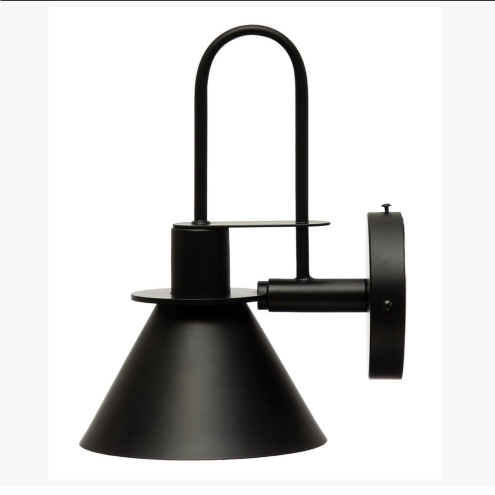 Black Metal Wall Sconce